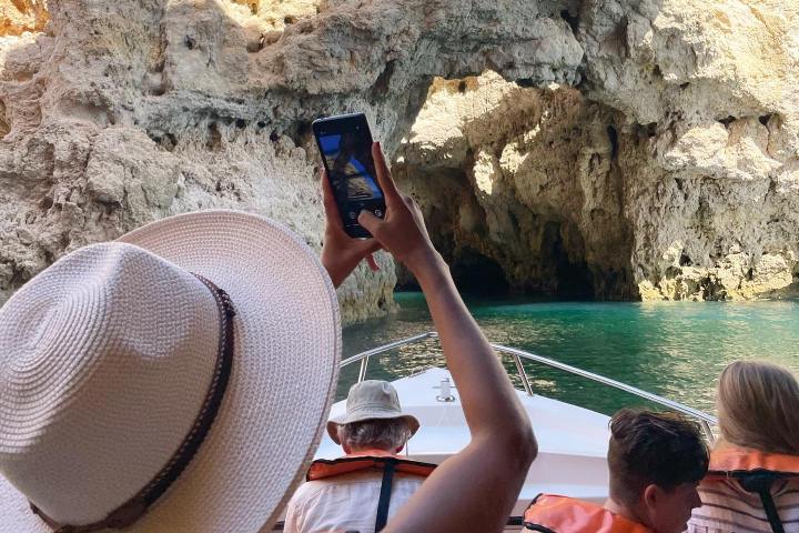 a person sitting on a boat